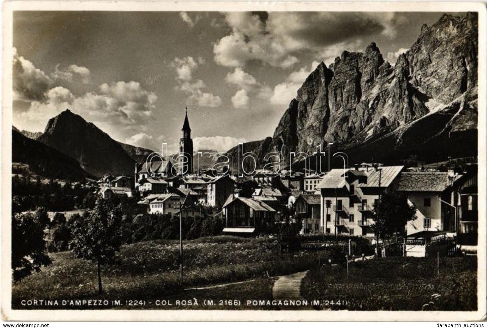T2 1935 Cortina D'Ampezzo, Col Rosa, Pomagagnon / General View, Mountains - Non Classés