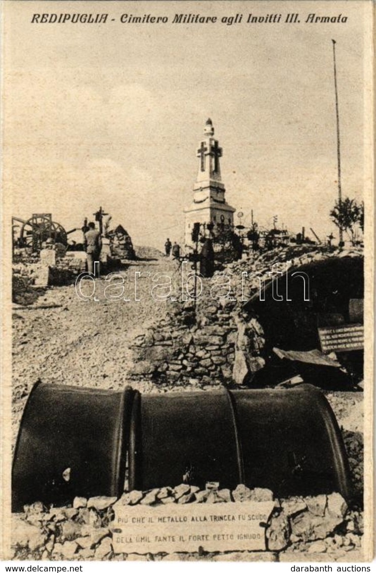 ** T2/T3 Fogliano Redipuglia, Cimitero Militare Agli Invitti III. Armata / Military Cemetery, War Cemetery Of The Italia - Non Classés