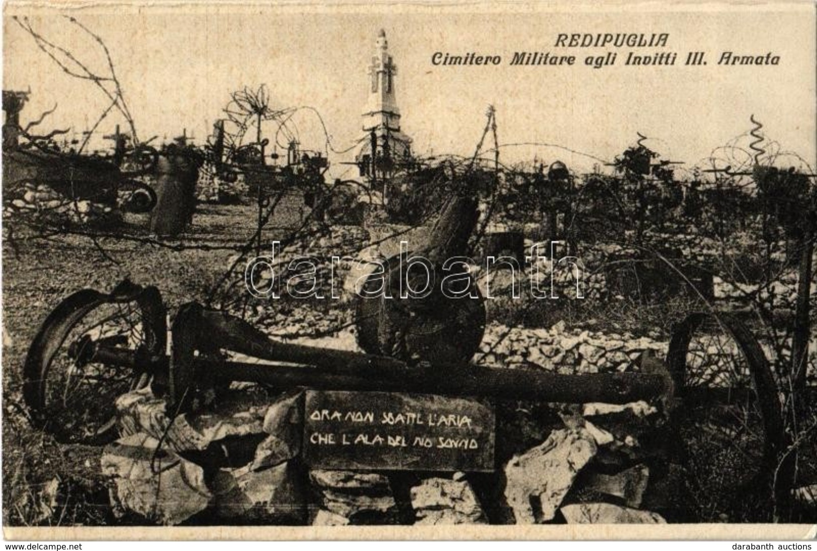 ** T2/T3 Fogliano Redipuglia, Cimitero Militare Agli Invitti III. Armata / Military Cemetery, War Cemetery Of The Italia - Non Classés