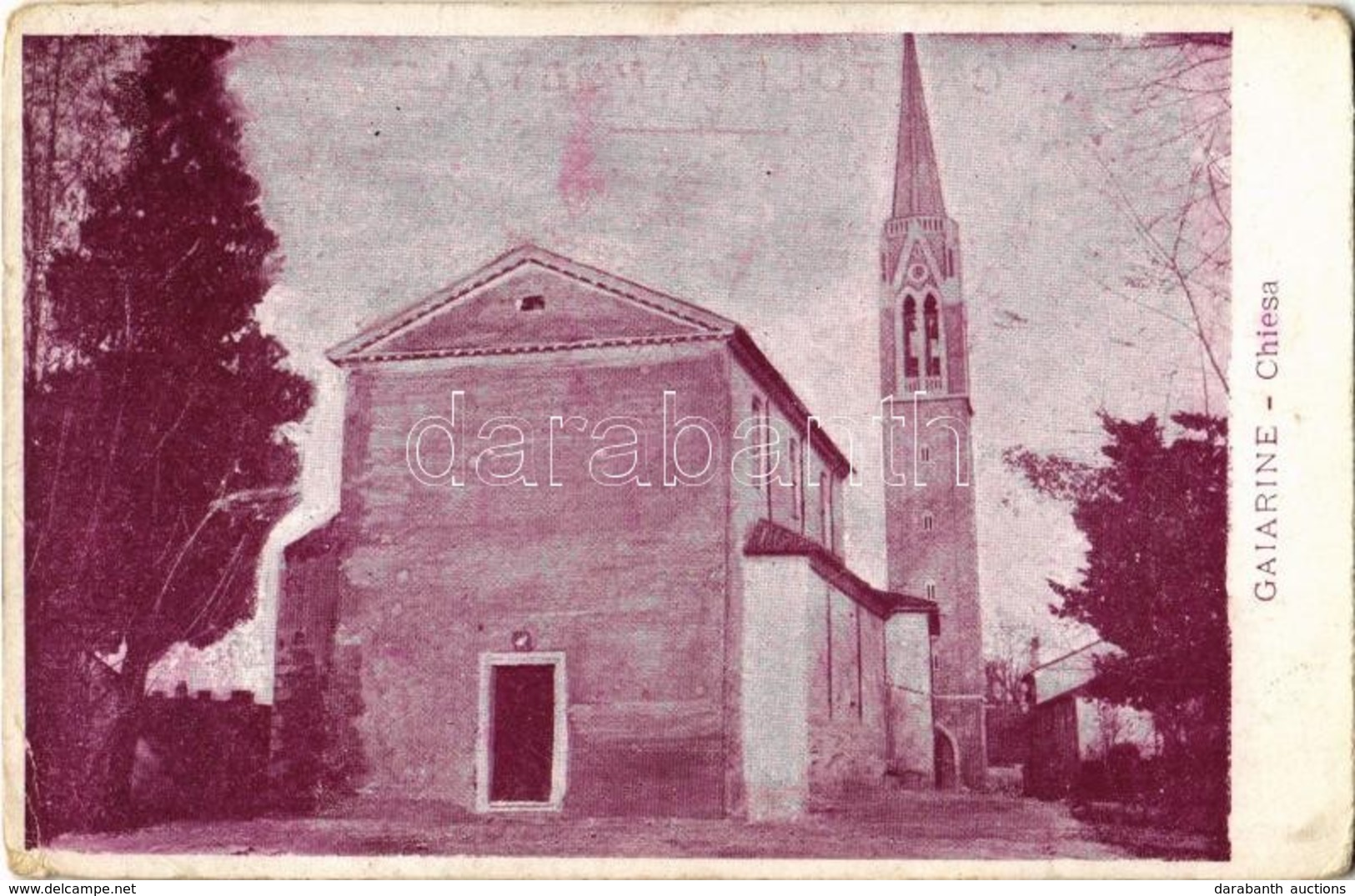 ** T3 Gaiarine, Chiesa / Church. Editore Elia Tonon (worn Corners) - Non Classés