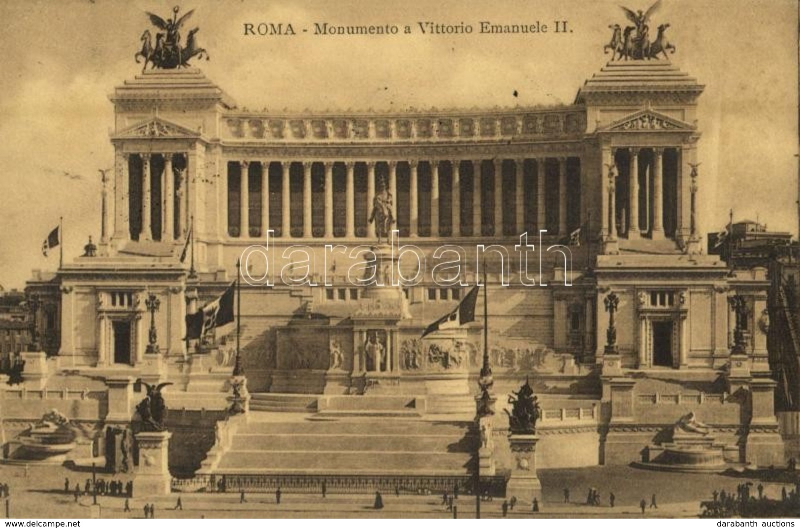 T4 Rome, Roma; Monumento A Vittorio Emanuele II. / Monument (wet Damage) - Non Classés