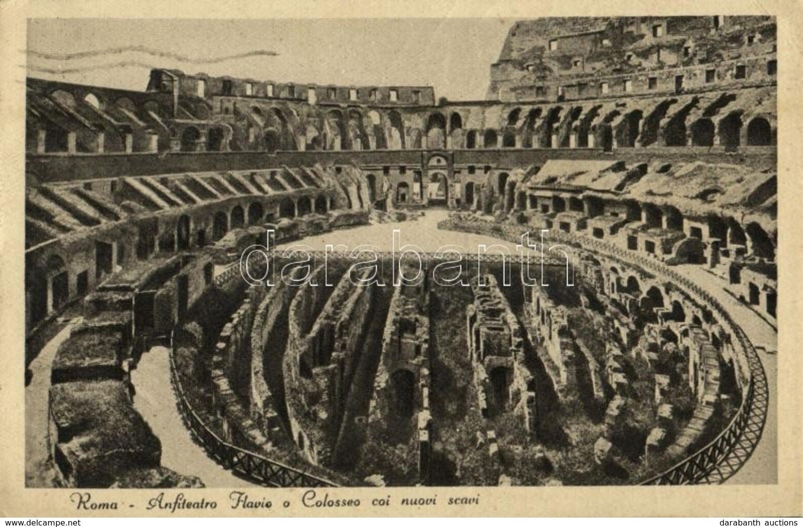 * T2/T3 1930 Rome, Roma; Anfiteatro Flavio O Colosseo Coi Nuovi Scavi / Colosseum With New Excavations (Rb) - Non Classés