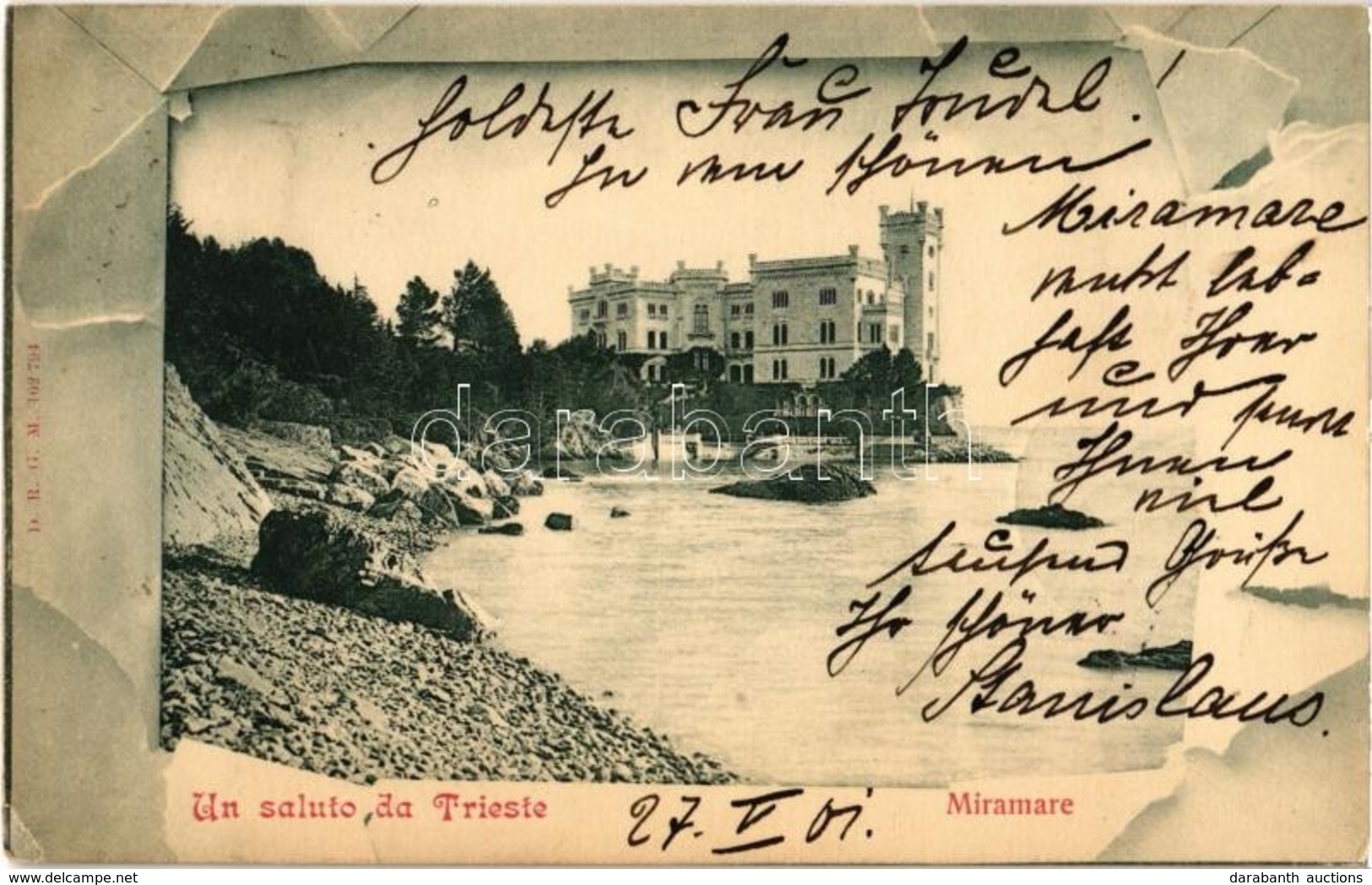 T2/T3 1901 Trieste, Trieszt; Miramare / Castle (EK) - Non Classés