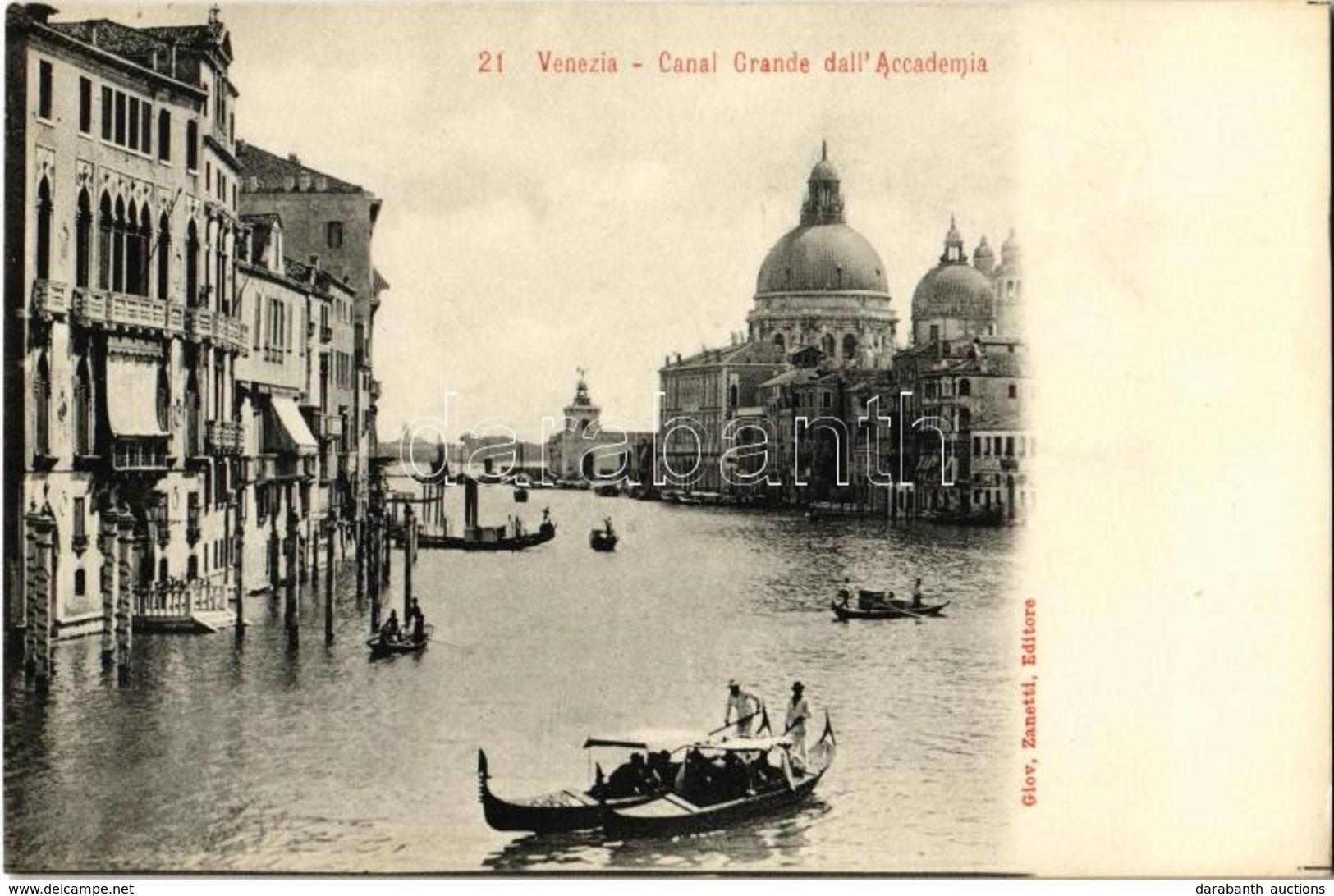 ** T1/T2 Venezia, Venice; Canal Grande Dall'Accademia /  Grand Canal From The Academy, Gondola - Non Classés