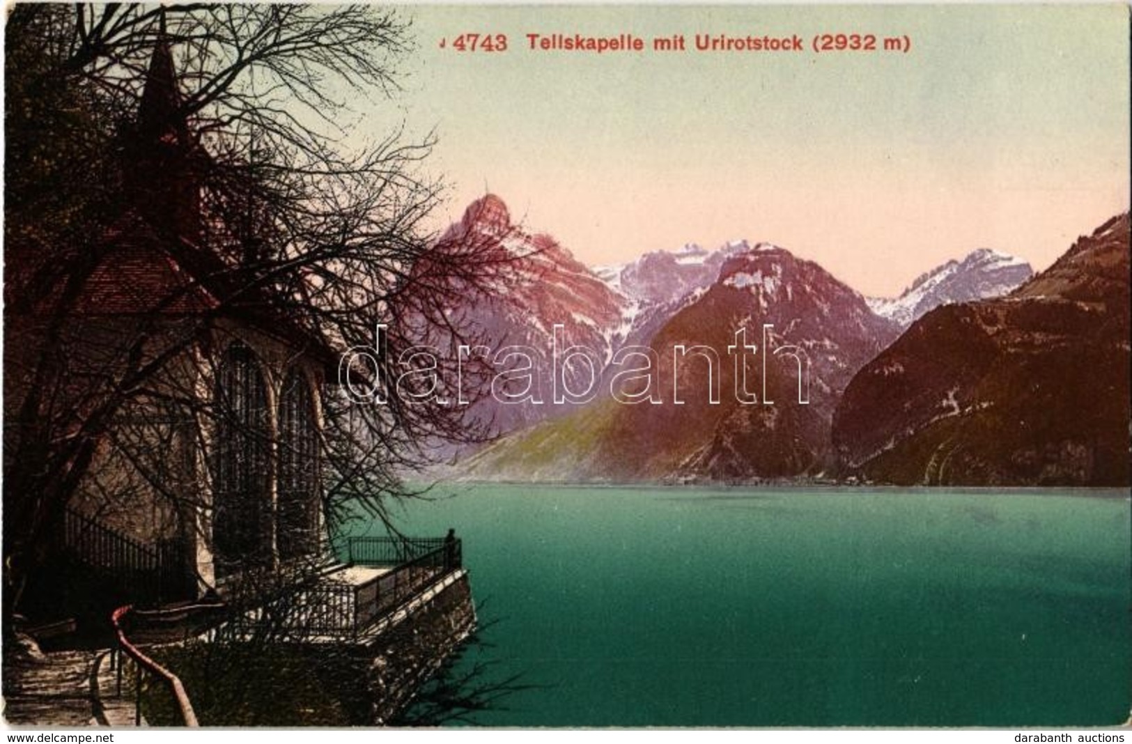 * T1/T2 1911 Tellskapelle Mit Uri Rotstock + "Restaurant Bahnhof Blattler Burkhardt" Cancellation - Non Classés