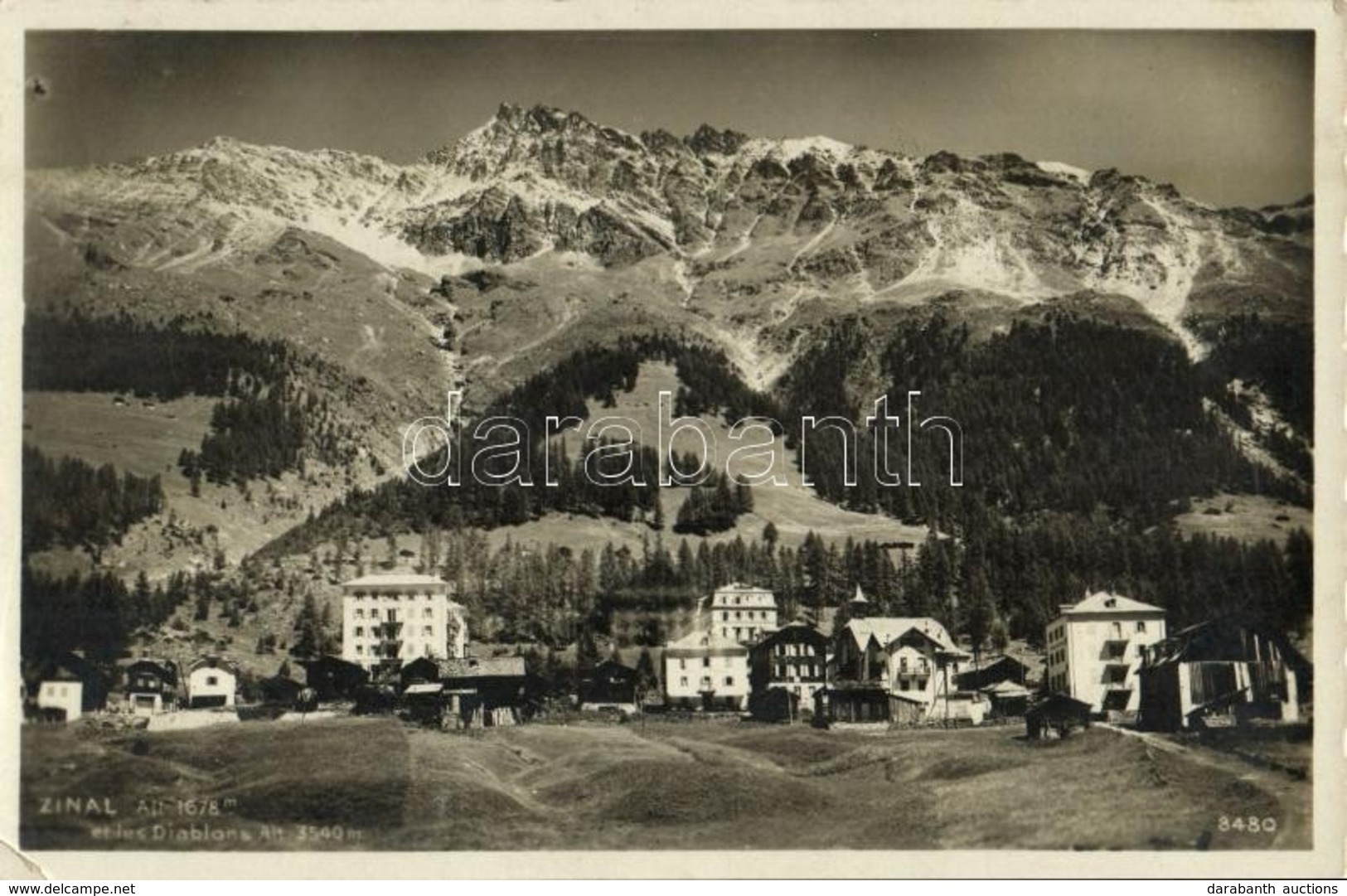 T2/T3 1937 Zinal, Les Diablons / Mountain (EK) - Non Classés