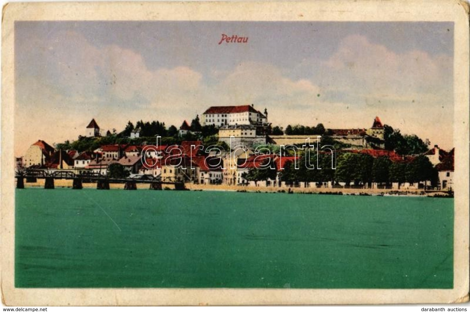 T3 1916 Ptuj, Pettau; Castle, Bridge + "K.u.K. Reservespital Lukavac" "Zensuriert Spitalskmdo. Sternthal" "Kriegsspital  - Non Classés