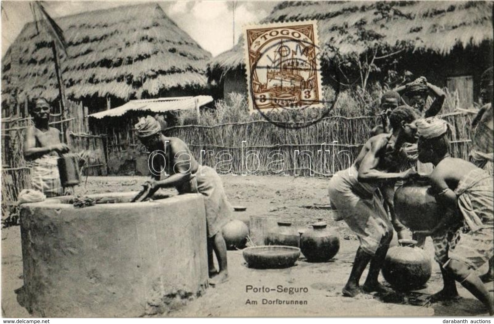 * T2 Porto-Seguro, Am Dorfbrunnen / At The Well, Folklore From French West Africa - Non Classés