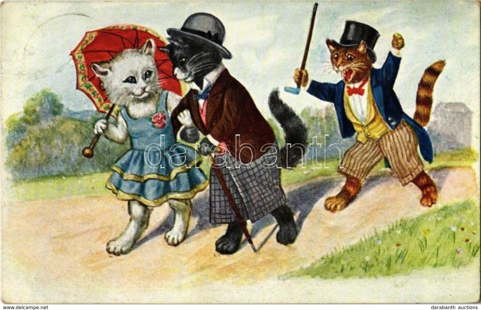 T2 1930 Cat Couple And Jealousy. WSSB 8063. - Non Classés