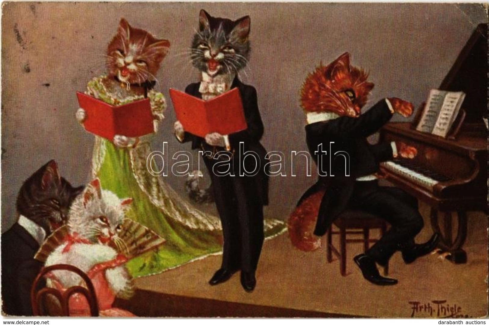 T2/T3 Cat Concert. T.S.N. Serie 1852. S: Arthur Thiele (EK) - Non Classés