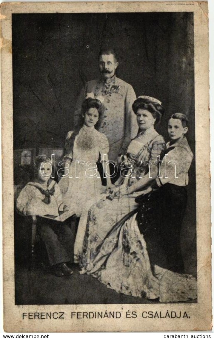 ** T3 Ferenc Ferdinánd és Családja / Archduke Franz Ferdinand Of Austria With His Family (EB) - Non Classés