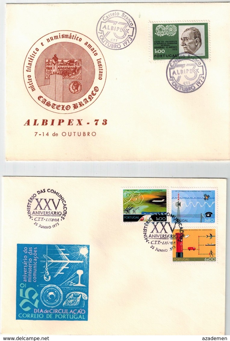 PORTUGAL  7 Lettres Diverses Années 60/70 - FDC