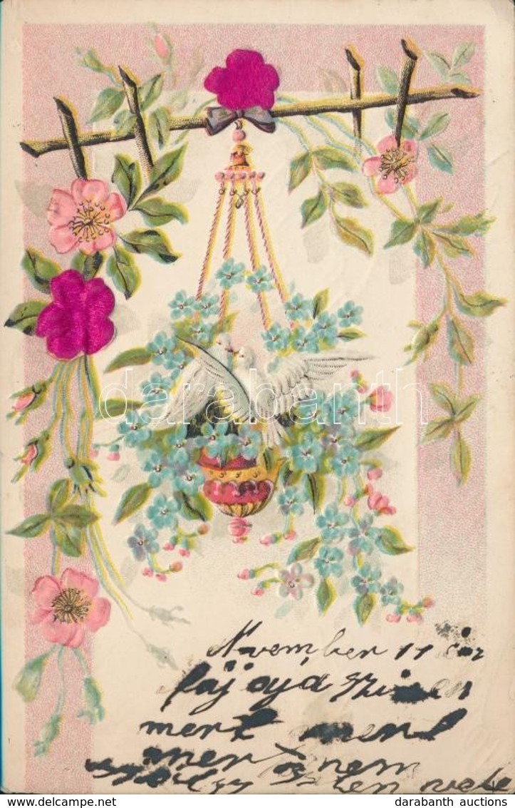 T2/T3 Floral Greeting Card, Emb. Litho Silk Card (EK) - Non Classés