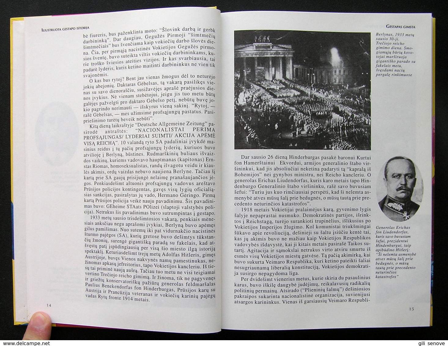 Lithuanian Book / Illustrated History Of The Gestapo / Gestapo Istorija 1997 - Encyclopaedia