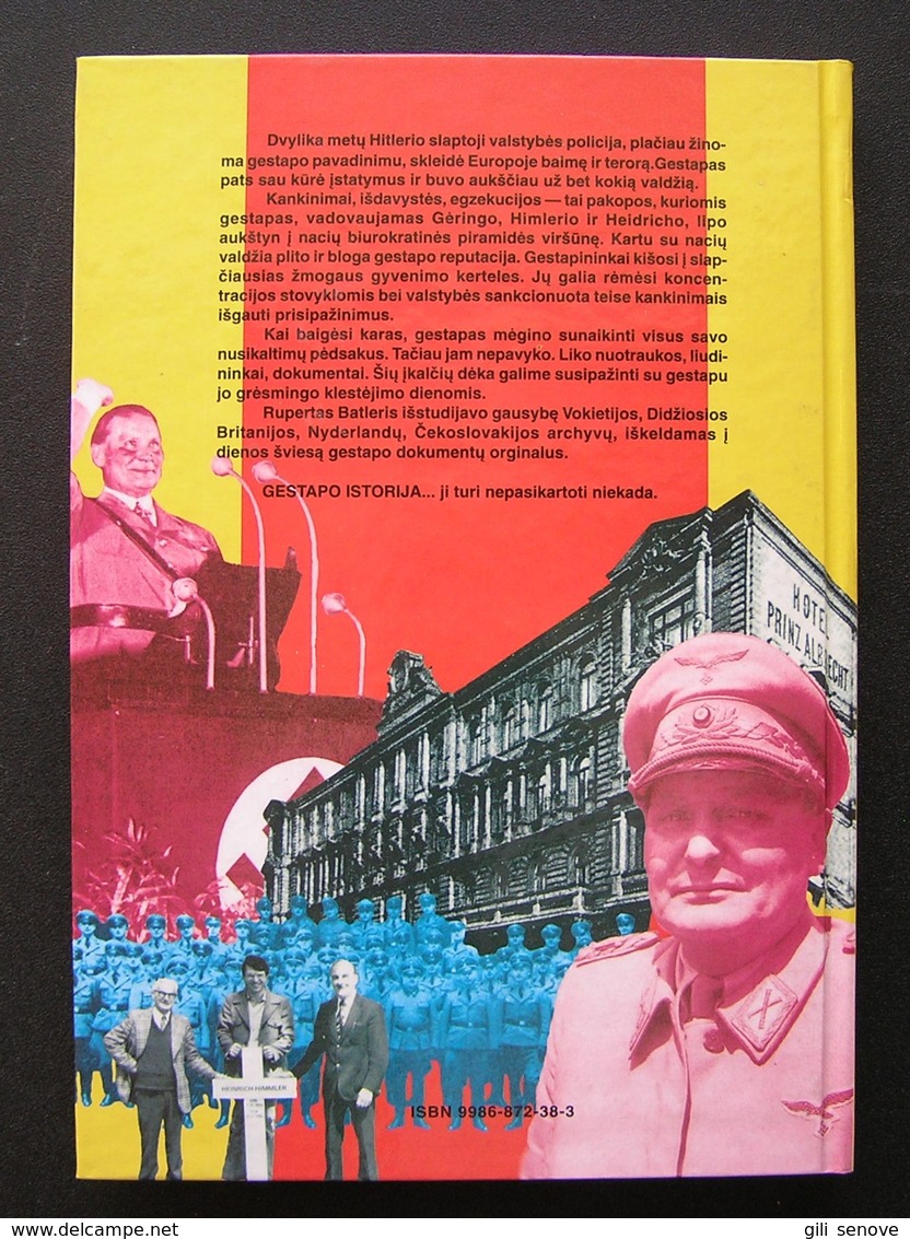 Lithuanian book / Illustrated History of the Gestapo / Gestapo istorija 1997