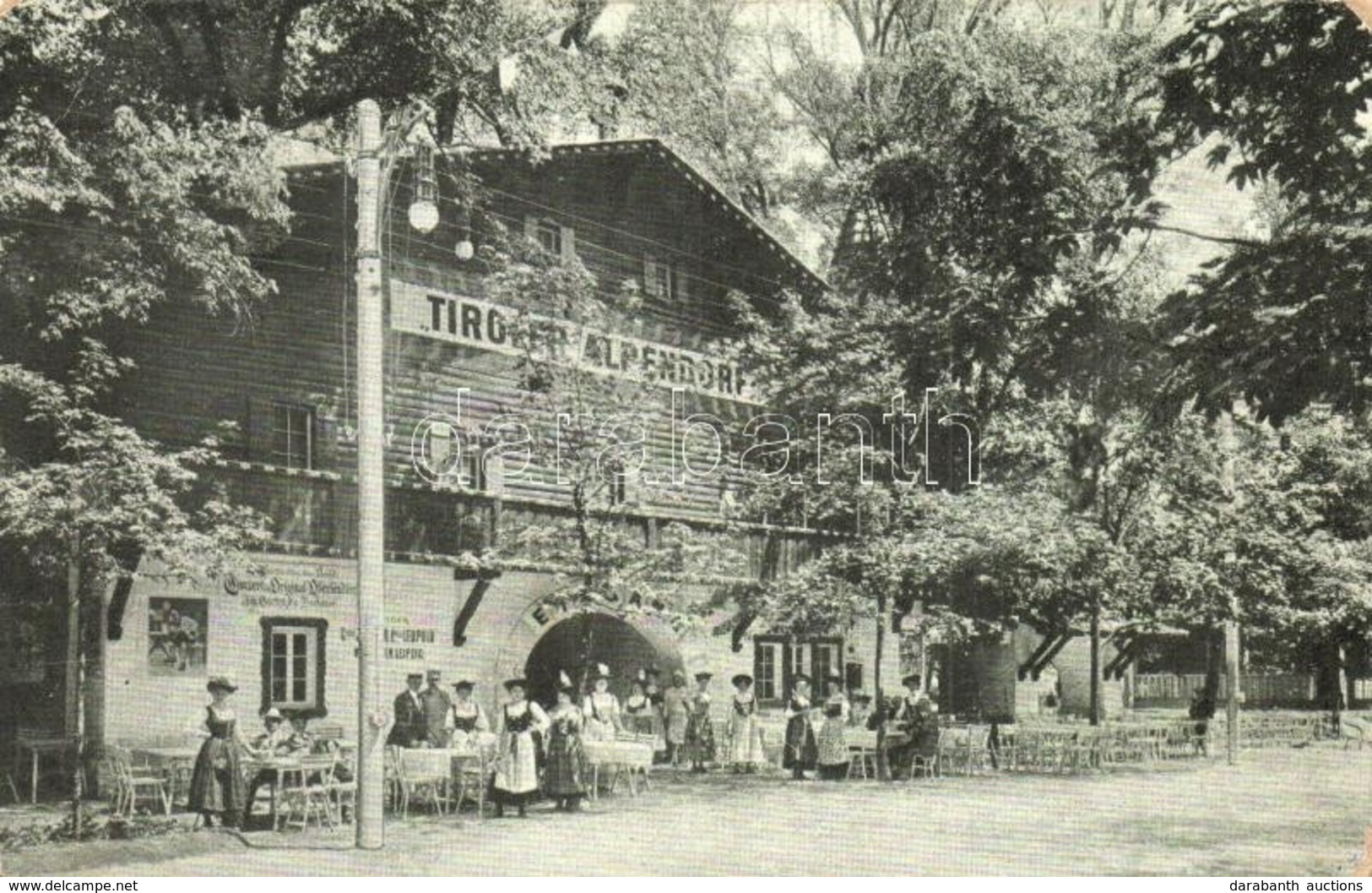 T2/T3 1910 Wien, Erste Internationale Jagdausstellung. Tiroler Alpendorf / The First International Hunting Exposition In - Non Classés