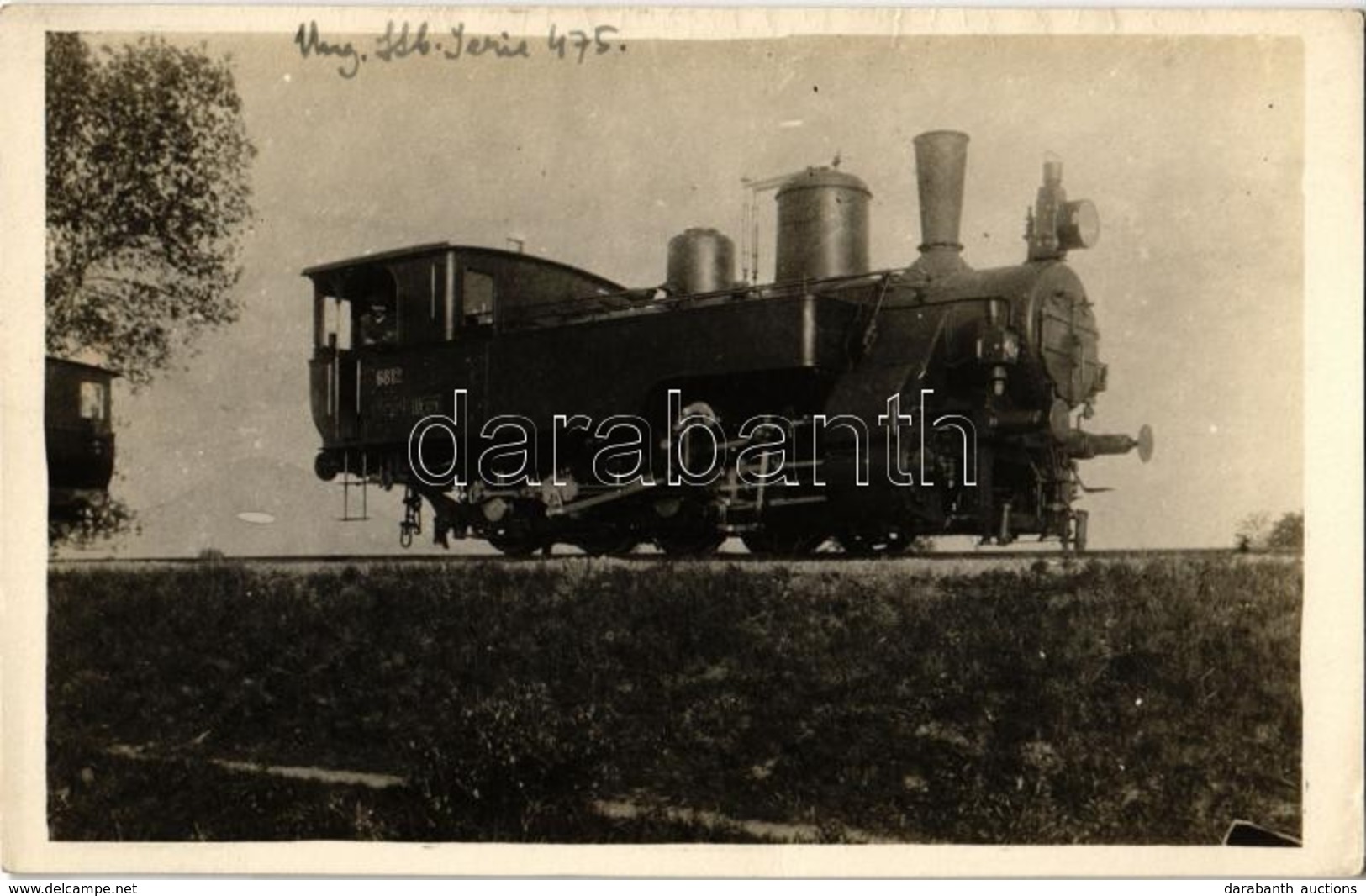 * T2 MÁV 475. Sorozatú Gőzmozdonya / Hungarian State Railways Locomotive. Photo - Non Classés