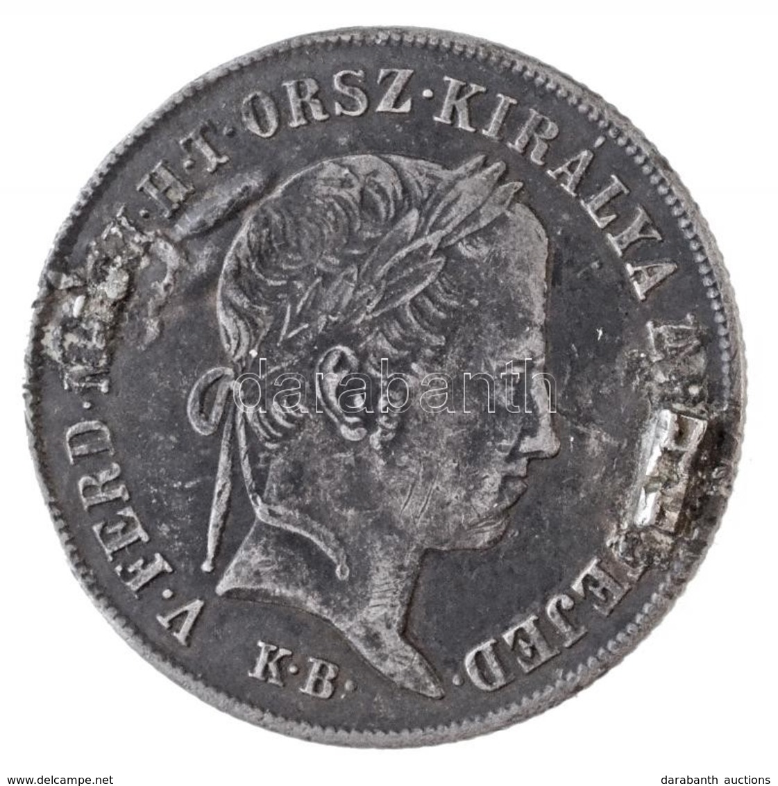 1848KB 20kr Ag "V. Ferdinánd" T:2,2- Patina, Brossnyom, Ph. Adamo B5 - Ohne Zuordnung