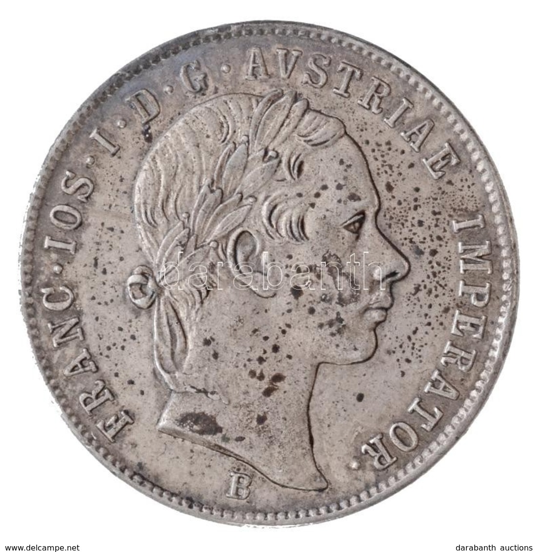 1854B 20kr Ag "Ferenc József" T:1,1- Kis Ph., Patina Hungary 1854B 20 Kreuzer Ag "Franz Joseph" C:UNC,AU Small Edge Erro - Non Classés