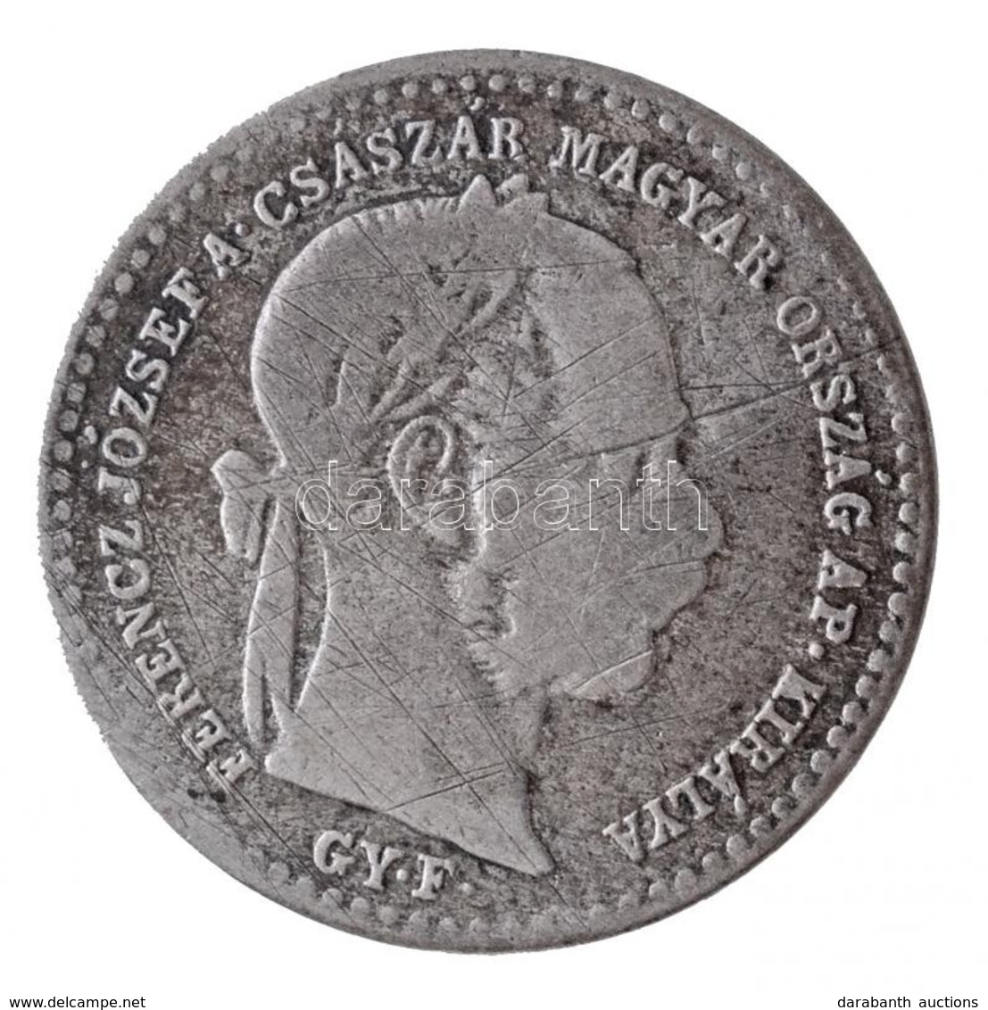 1869GYF 10kr Ag "Magyar Királyi Váltó Pénz" T:2-,3 Patina Adamo M10.1 - Non Classés