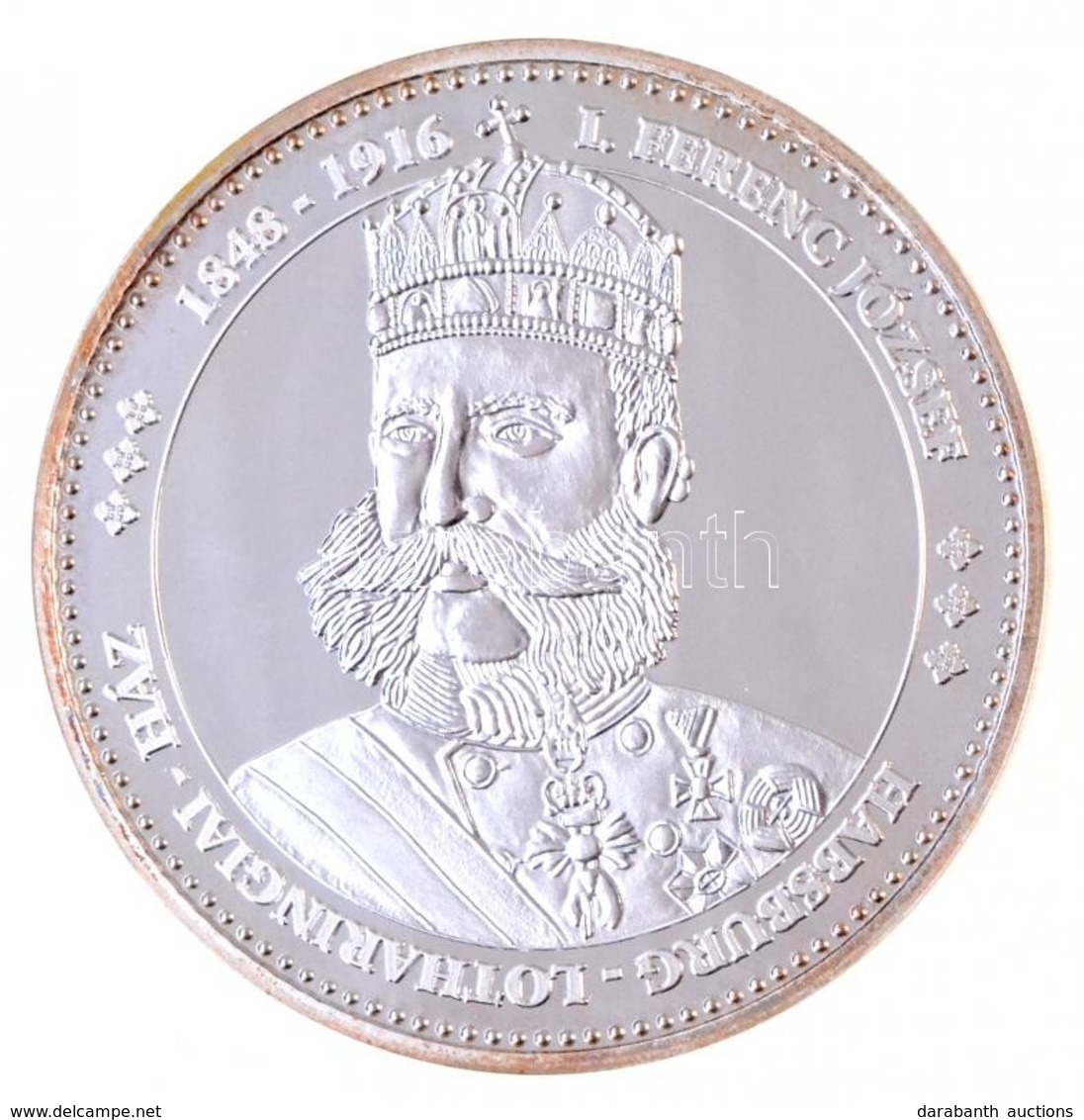 DN "Magyarország Keresztény Királyai / I. Ferenc József 1848-1916" Ag Emlékérem (20,09g/0.333/39mm) T:PP Kis Patina - Ohne Zuordnung