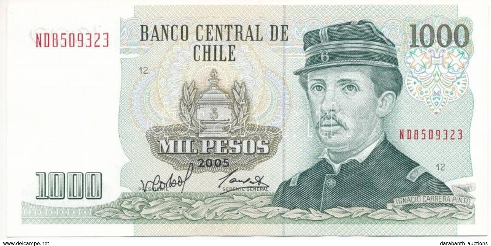 Chile 2005. 1000P T:I- Chile 2005. 1000 Pesos C:AU - Ohne Zuordnung