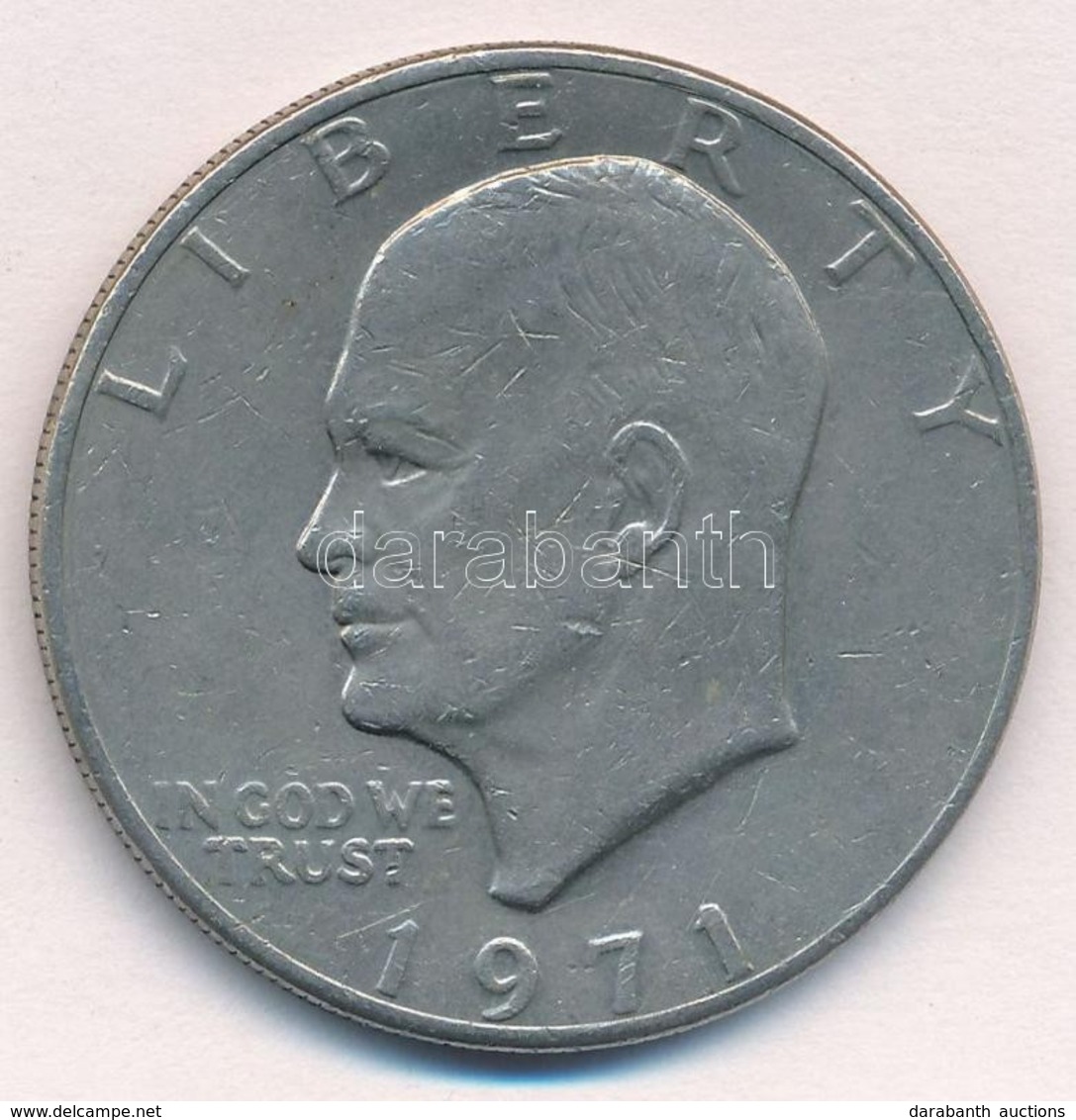 Amerikai Egyesült Államok 1971. 1$ Cu-Ni "Eisenhower" T:2 USA 1971. 1 Dollar Cu-Ni "Eisenhower" C:XF Krause KM#203a - Non Classés