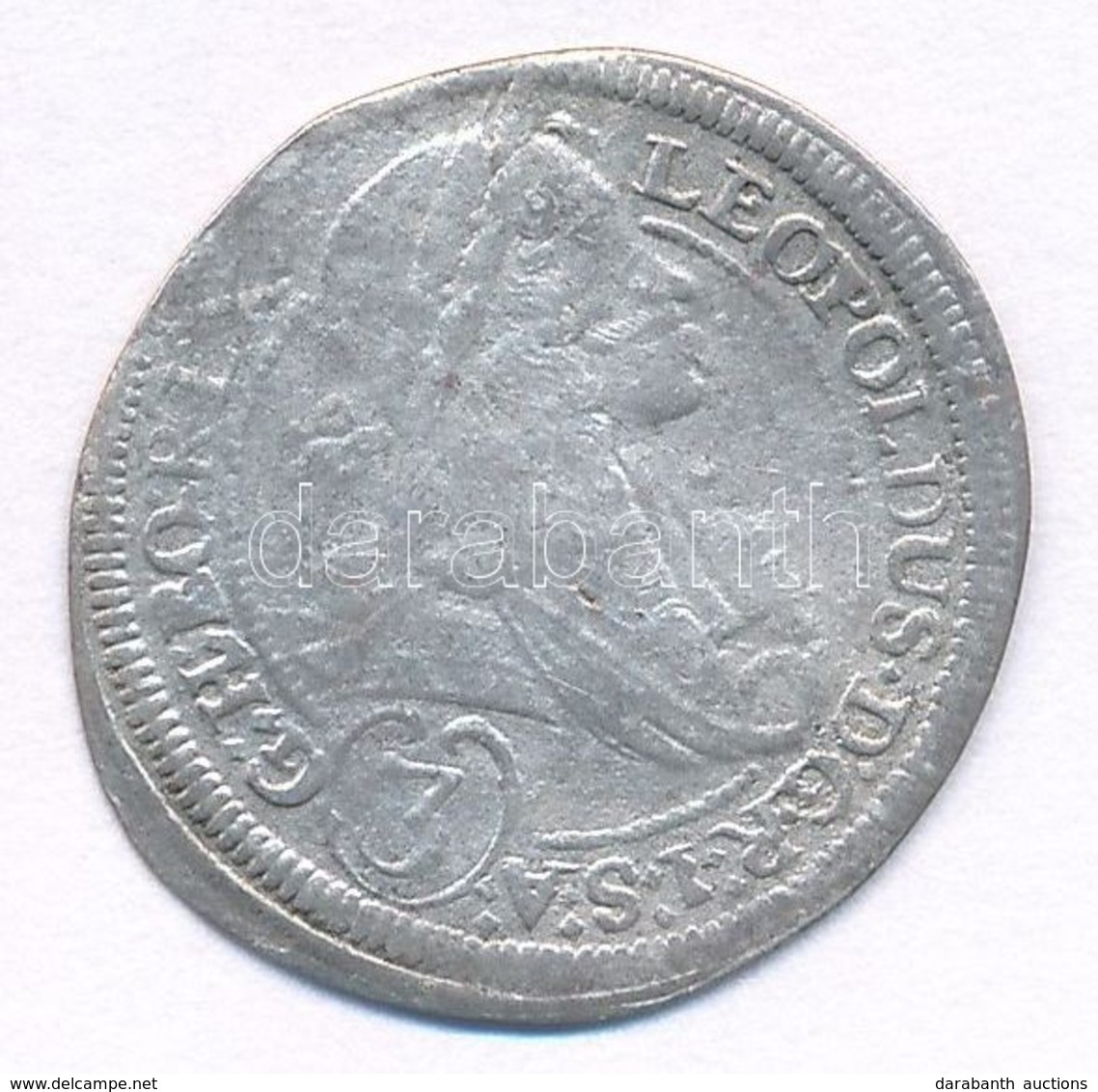 Ausztria 1695IA 3kr Ag "I. Lipót" (1,68g) T:3 Austria 1695IA 3 Kreuzer Ag "Leopold I" (1,68g) C:F Krause KM#1116 - Non Classés