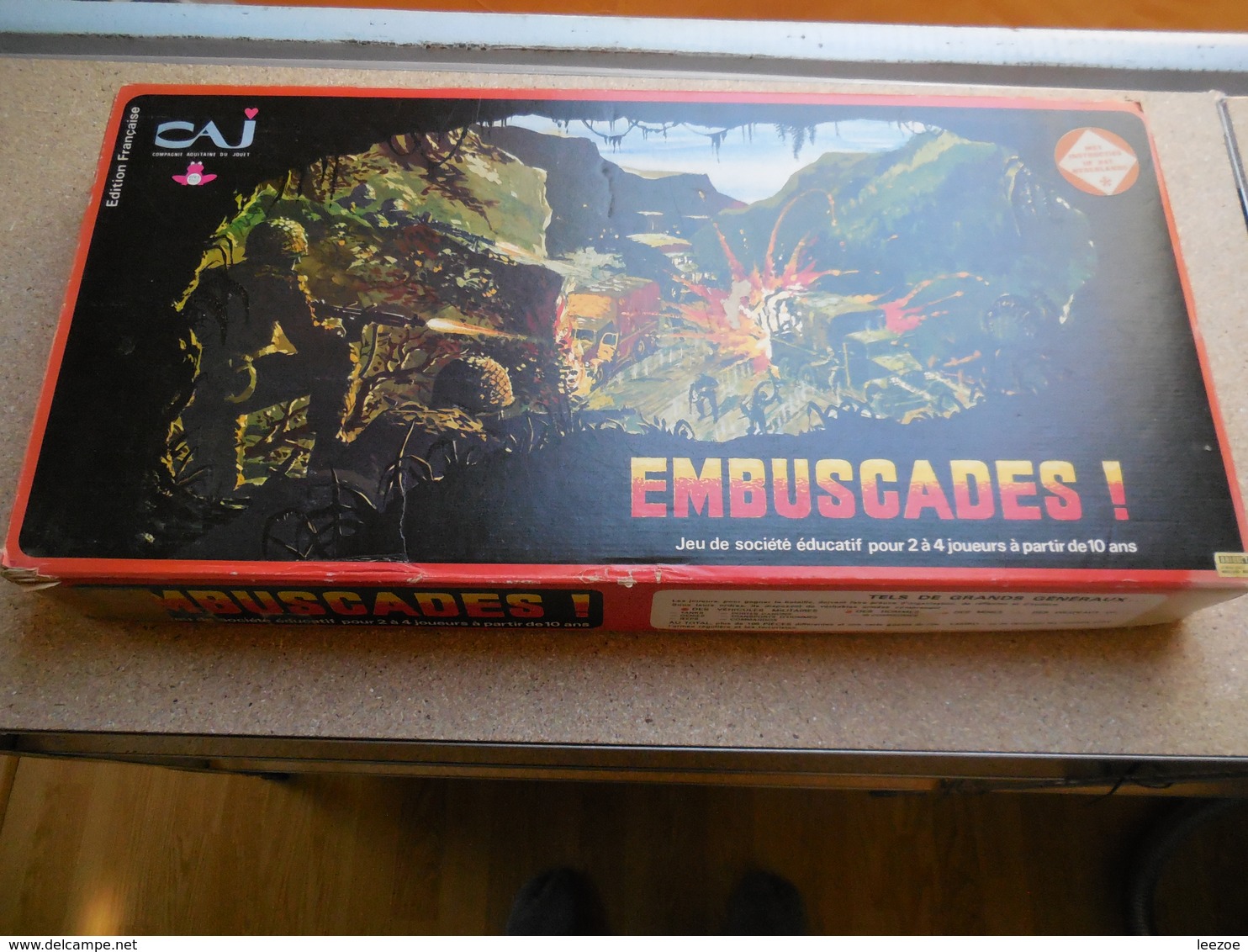 EMBUSCADES CAJ 1972..JEUX DE RÔLE MILITAIRE EN FRANCAIS COMPLET..RARE...........................C0410320 - Otros & Sin Clasificación