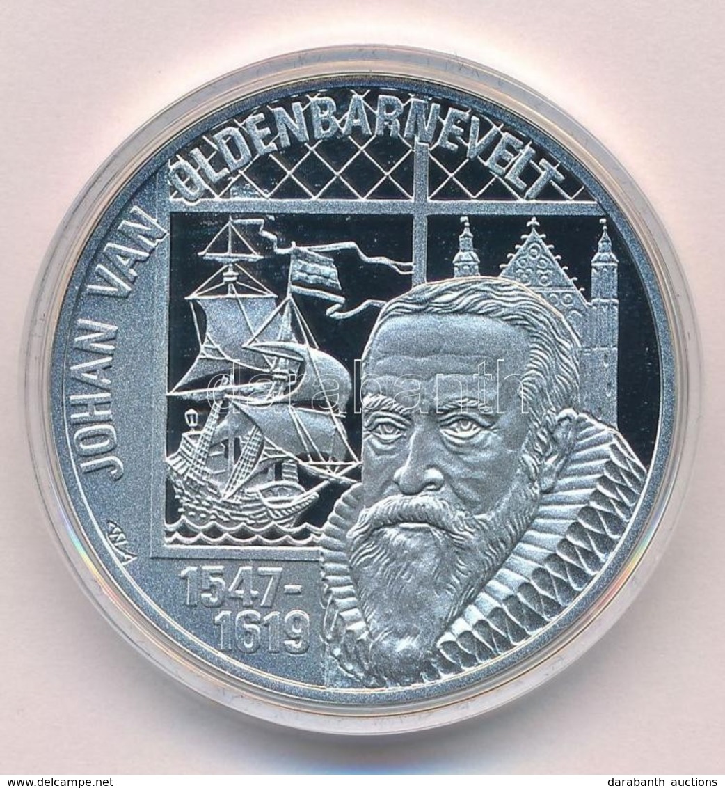 Hollandia 1997. 50E Ag "Johan Van Oldenbarnevelt" Tanúsítvánnyal, Díszdobozban T:PP Netherlands 1997. 50 Euros Ag "Johan - Non Classés