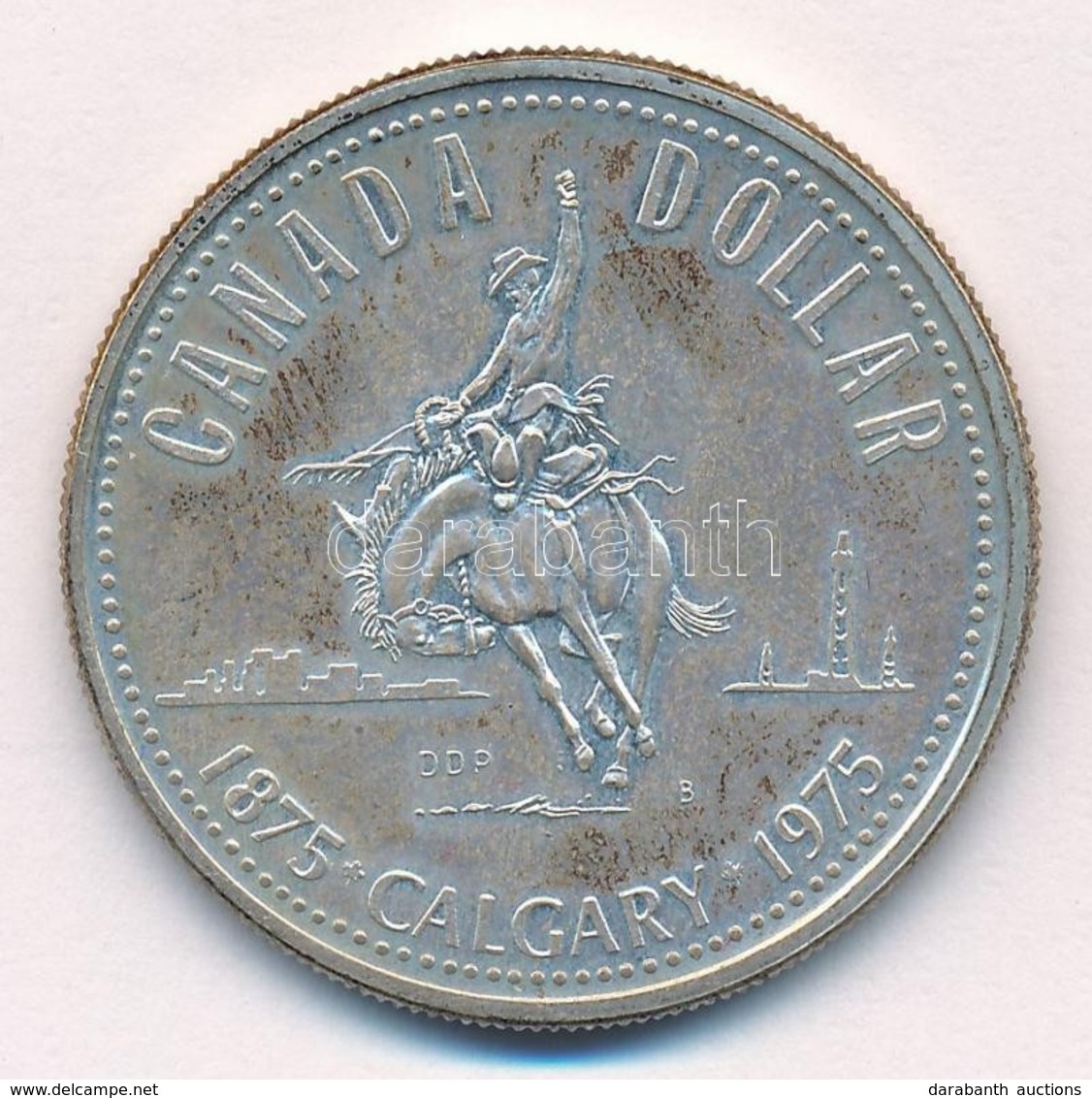 Kanada 1975. 1$ Ag "Calgary" T:1- Kis Patina  Canada 1975. 1 Dollar Ag "Calgary"C:AU Small Patina - Non Classés