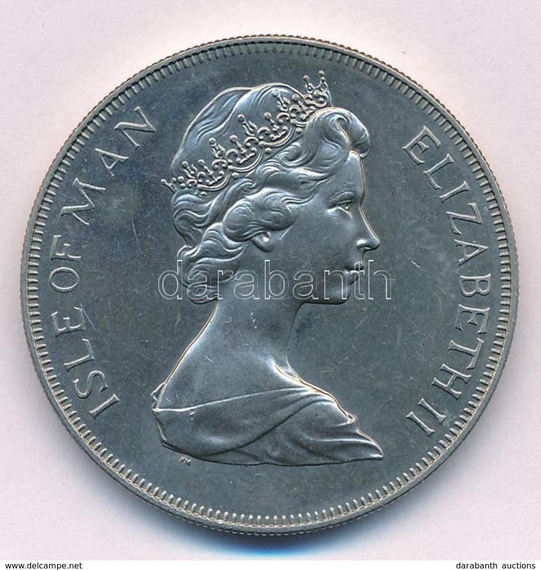 Man-sziget 1977. 1C Cu-Ni "II. Erzsébet / Ezüstjubileum" T:1- Fo. Isle Of Man 1977. 1 Crown Cu-Ni "Elizabeth II / Silver - Non Classés