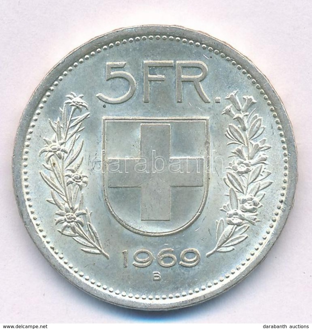 Svájc 1969B 5Fr Ag T:1-,2  Switzerland 1969B 5 Francs Ag C:AU,XF  Krause KM#40 - Non Classés