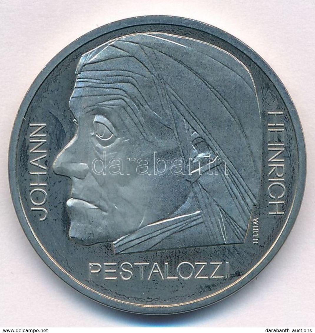 Svájc 1977. 5Fr Cu-Ni "Johann Pestalozzi Halálának 150. évfordulója" T:1 (PP) Switzerland 1977. 5 Francs Cu-Ni "150th An - Non Classés