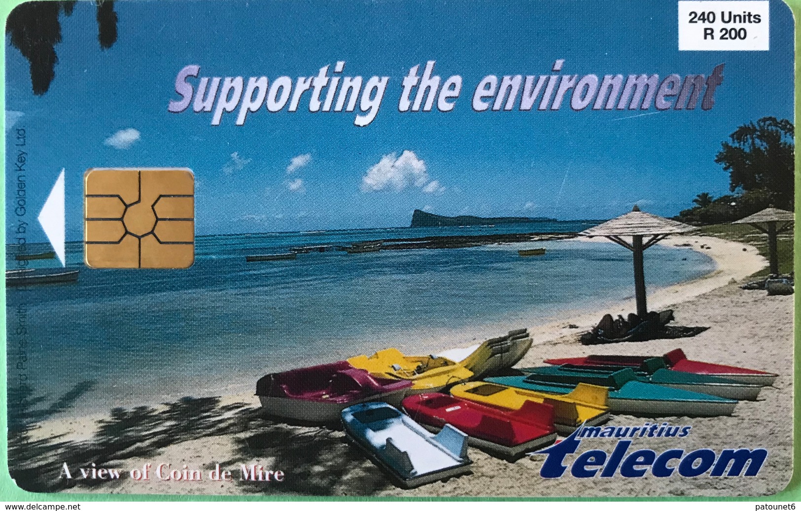 MAURICE  -  Phonecard  -  Supporting The Environnement  -  240 Units  -  R 200 - Mauricio