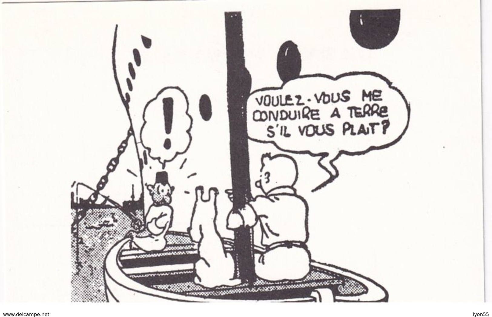 Tintin Lot de 11 cartes reproduction de cases Hergé