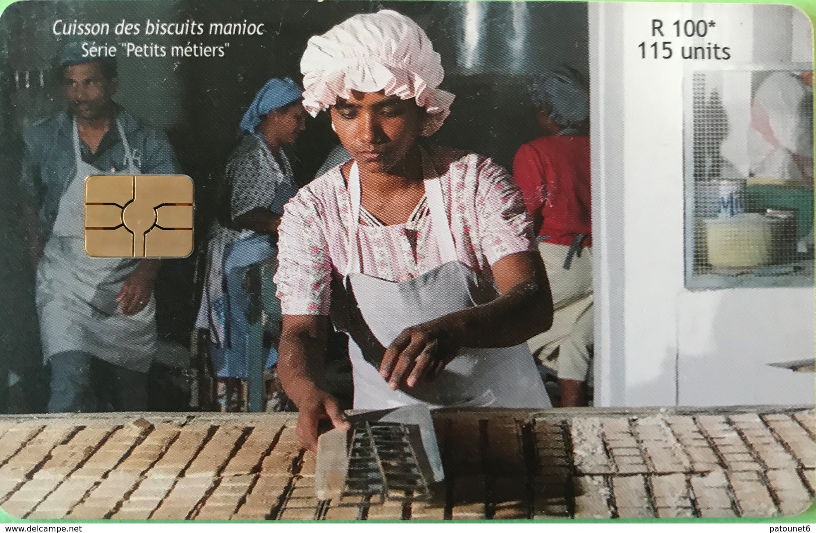 MAURICE  -  Phonecard  -  Cuisson Des Biscuits Manioc  -  115 Units  -  R 100 - Mauritius