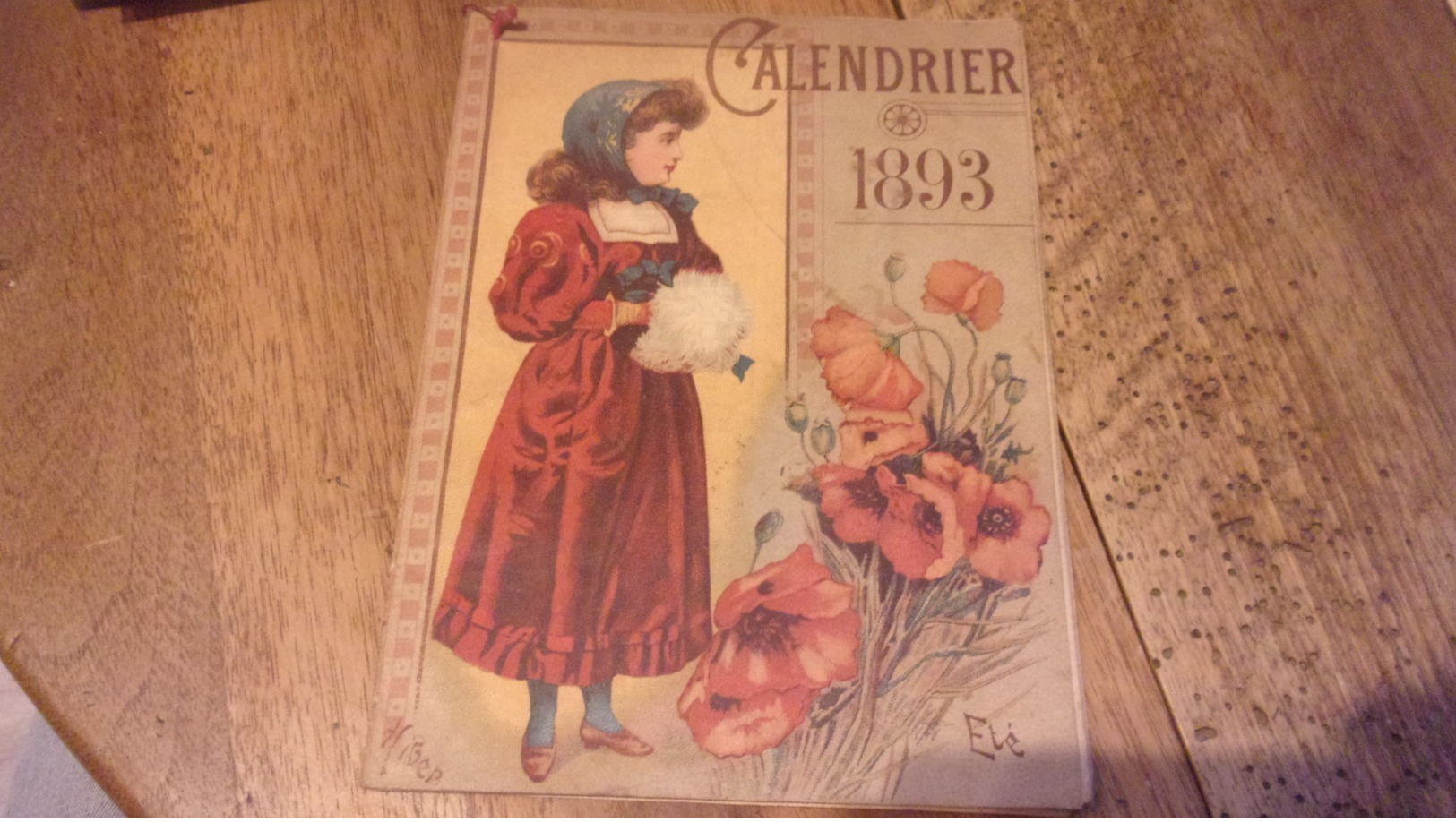 Calendrier 1893 Ete Hiver - Petit Format : ...-1900