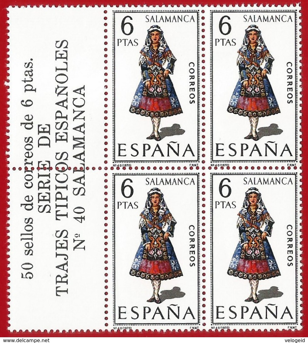 España. Spain. 1970. B4. Salamanca. Trajes Regionales Regional Costumes - Nuevos