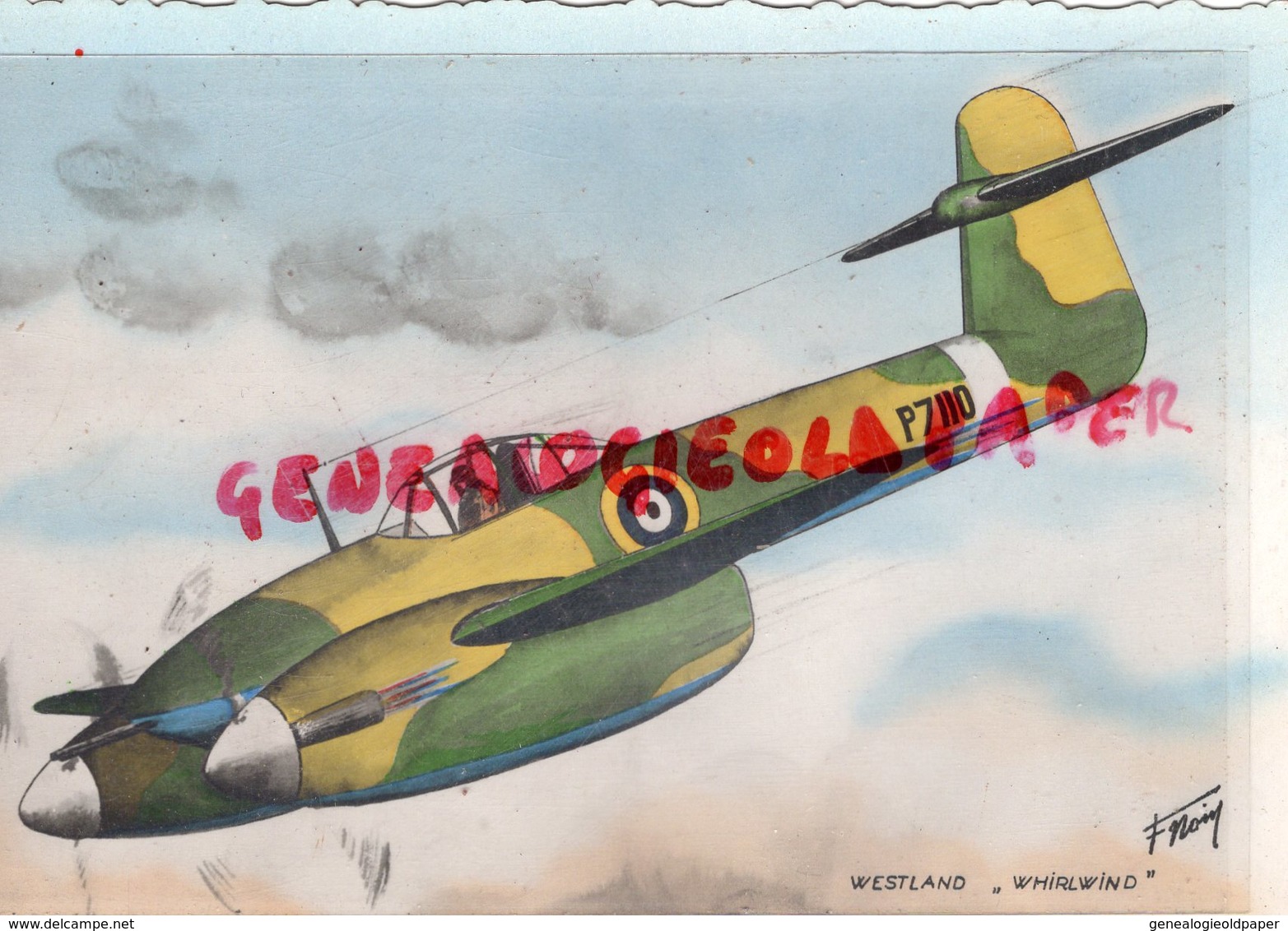 AVIATION - AVION  WESTLAND WHIRLWIND-BI MOTEUR MONOPLACE DE COMBAT -ARMEMENT 4 CANONS - 1939-1945: 2ème Guerre