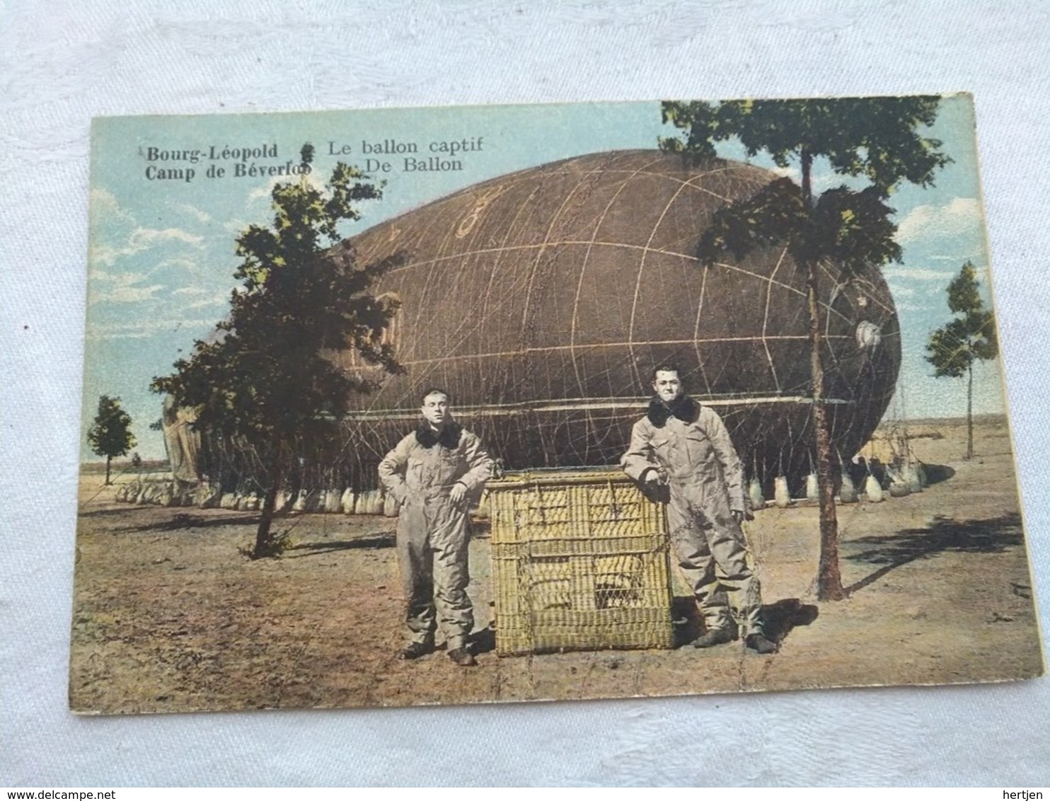 Zeppelin Kamp Van Beverlo-Bourg-Leopold .Le Ballon Captif- De Ballon - Dirigeables