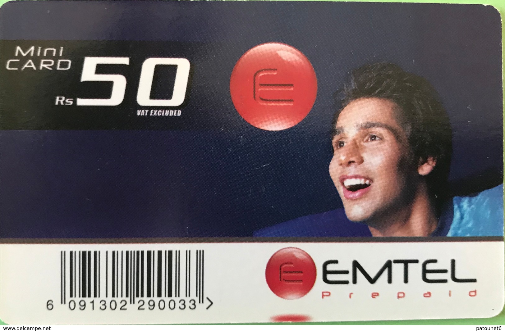 MAURICE  -  Prepaid  -  Emtel  -   Rs 50 - Mauricio