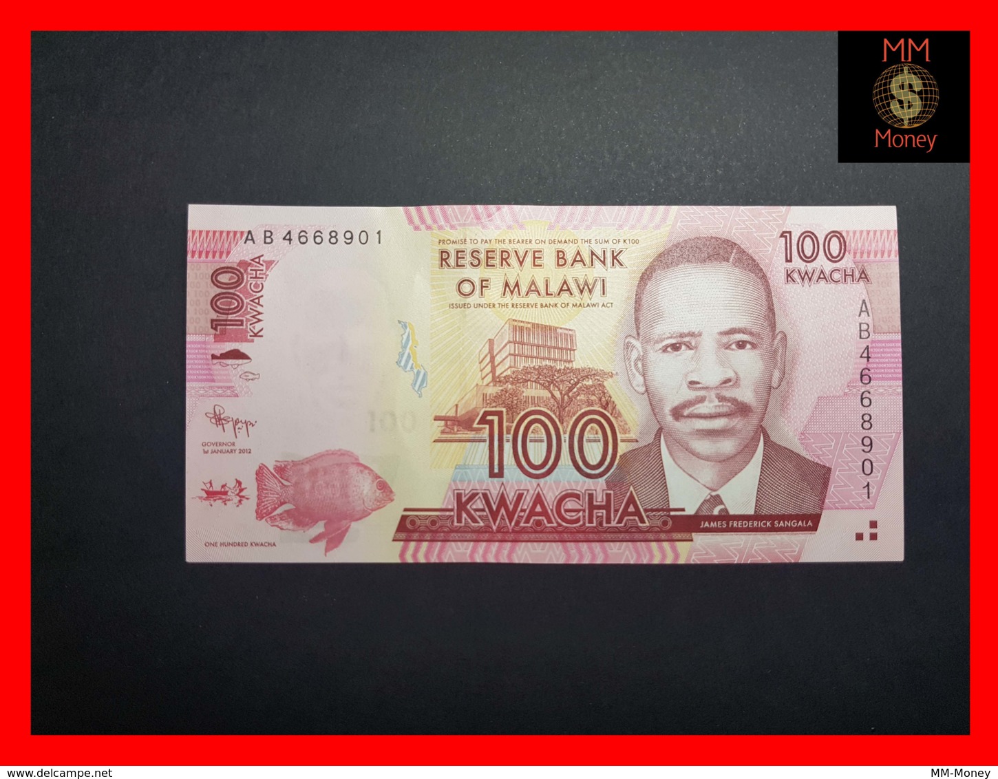 MALAWI 100 Kwacha 1.1.2012  P. 59 A  UNC - Malawi