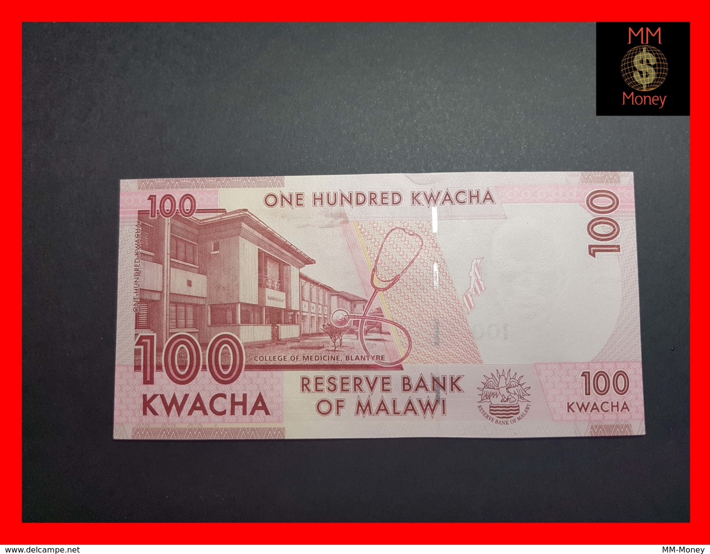 MALAWI 100 Kwacha 1.1.2012  P. 59 A  UNC - Malawi