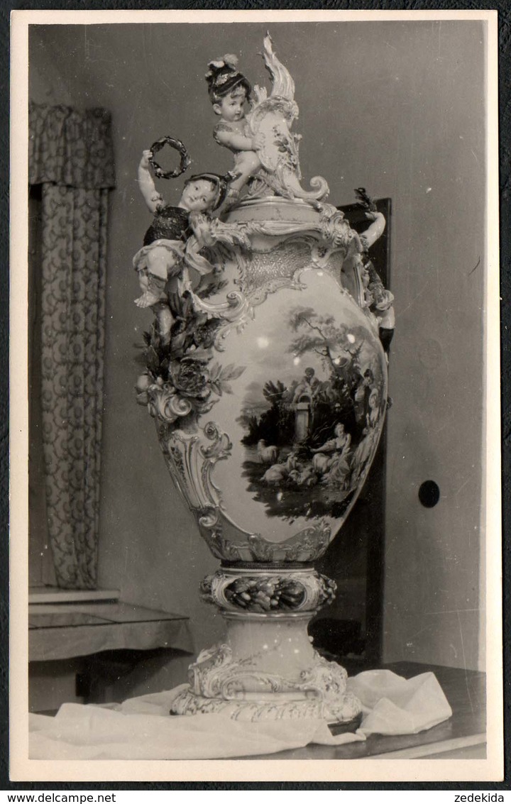 6680 - Foto Heimatmuseum Radeberg Schloß Klippenstein - Porzellan Vase - Radeberg