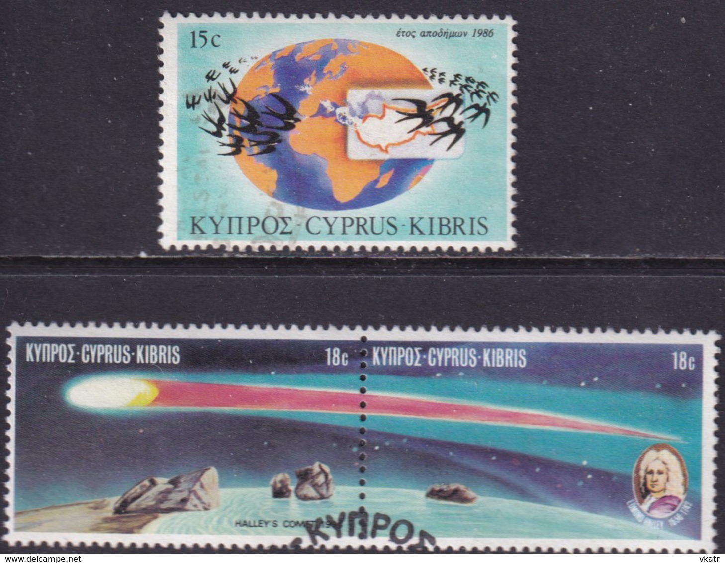 Cyprus 1986 SG #686-88 Compl.set Incl. Horiz.pair Used Anniversaries And Events - Used Stamps