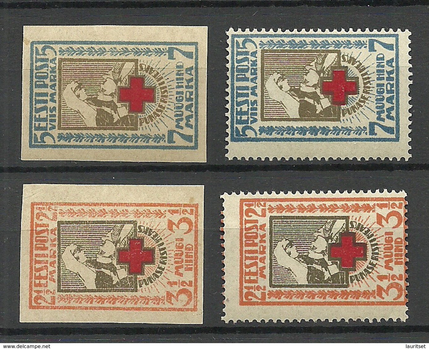 Estland Estonia 1921/22 Michel 29 - 30 A + B MNH/MH - Estonie