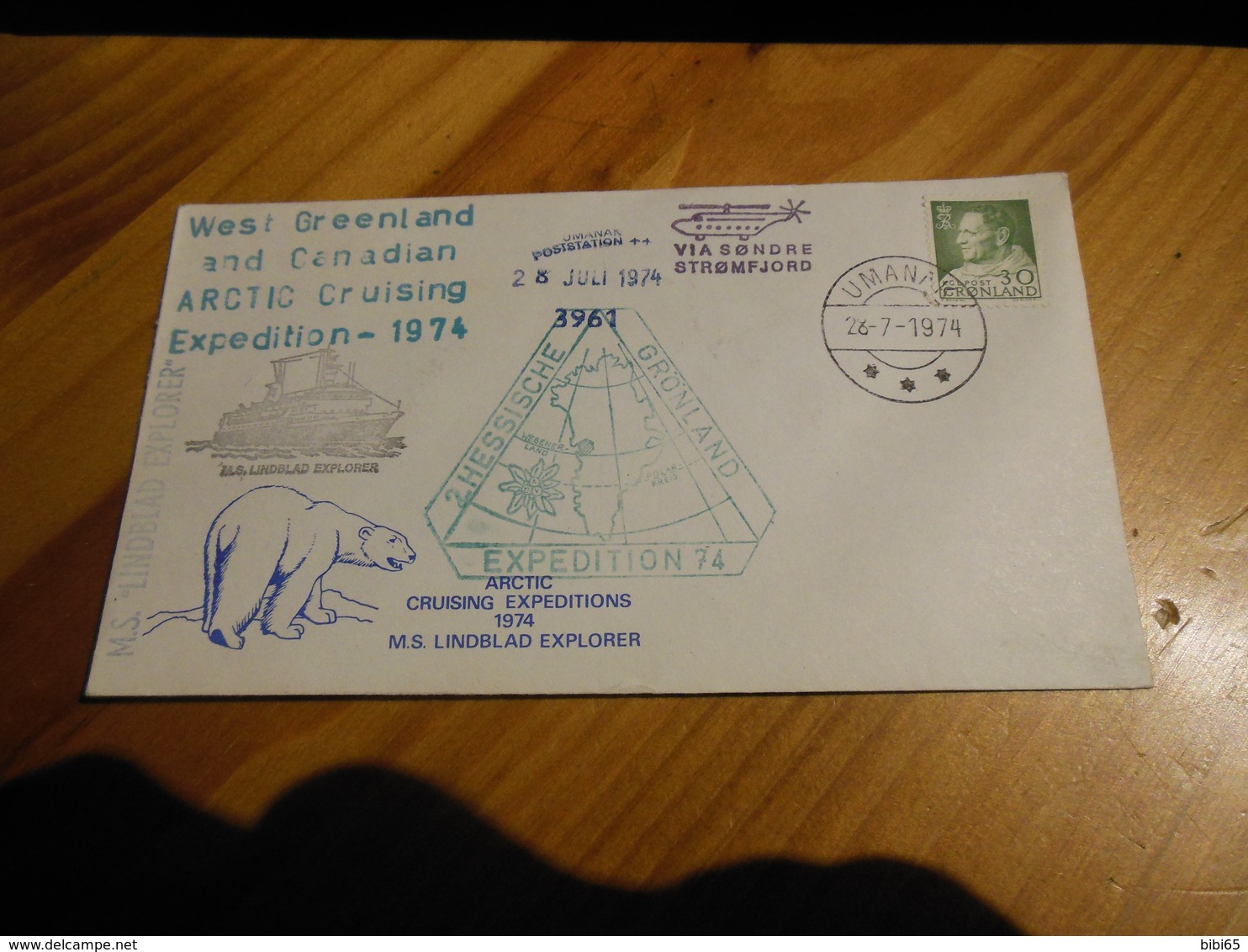 WEST GREENLAND AND CANADIAN ARCTIC CRUISING EXPEDITION-1974 - Postmarks