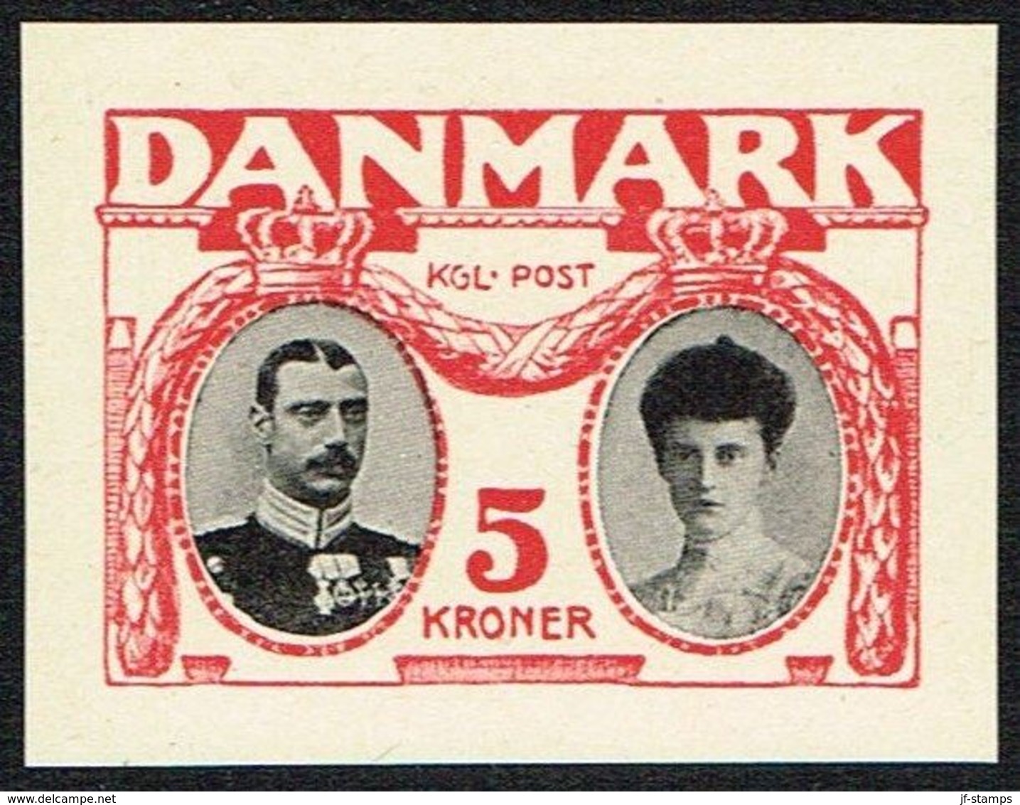 1930. Chr. X 5 Kr.  Essay. Violet/black. () - JF166953 - Proofs & Reprints