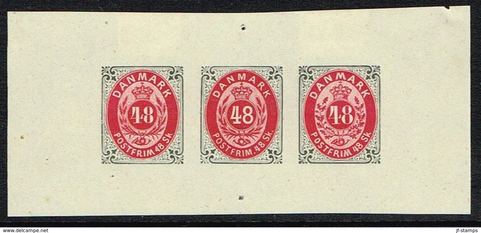 1885. NEUDRUCK BATZ ESSAYS. 3X 48 SKILLING. () - JF166955 - Essais & Réimpressions